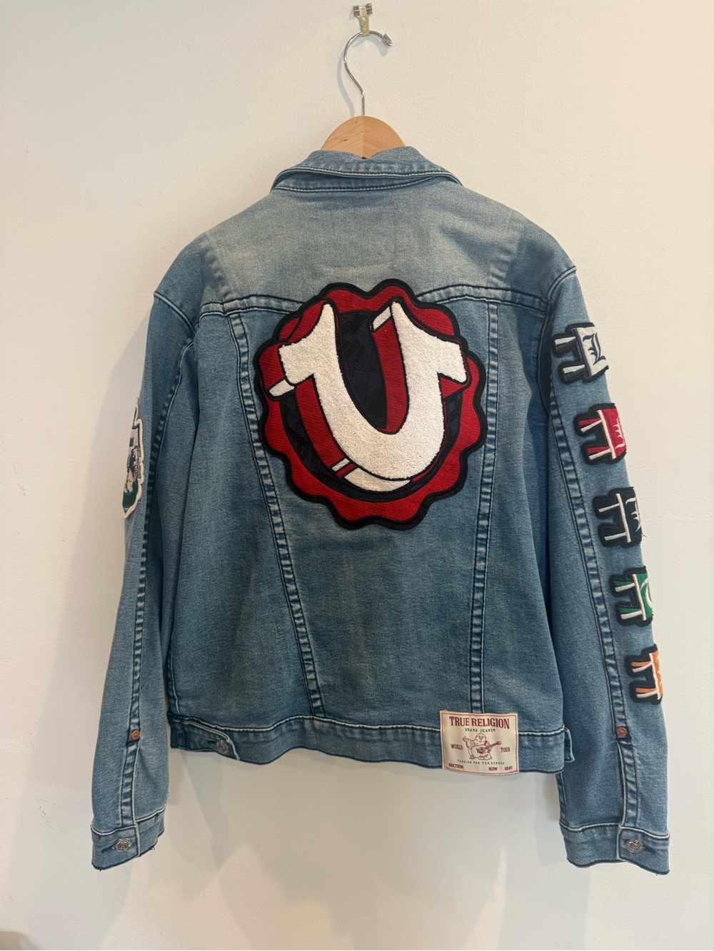 Jimmy Varsity Patch Big T Denim Jacket - Picture 9 of 10